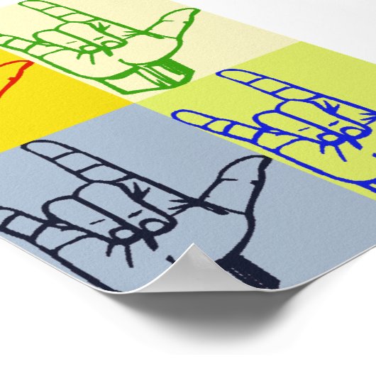 Ich Liebe dich (Poster) Poster (Ecke)