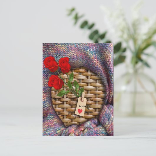 Ich Liebe dich Postkarte (Stehend Vorderseite)