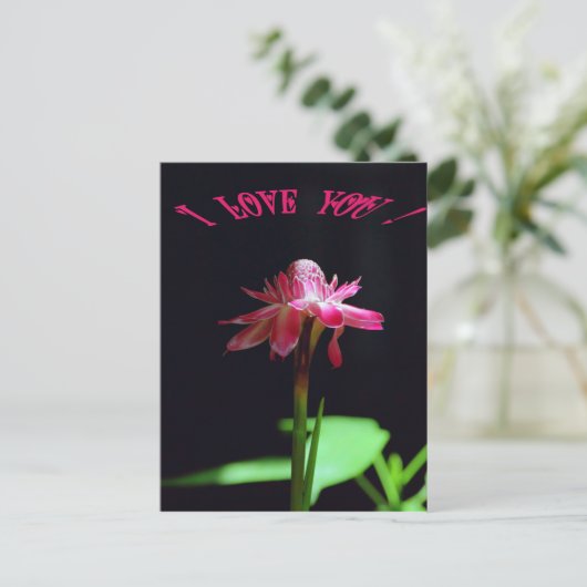 Ich Liebe dich Postkarte (Stehend Vorderseite)