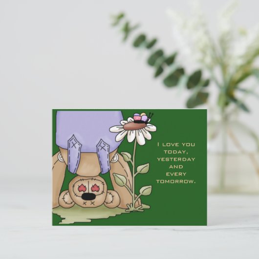 Ich Liebe dich Postkarte (Stehend Vorderseite)