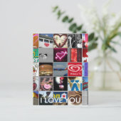 ICH LIEBE DICH POSTKARTE (Stehend Vorderseite)