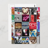 ICH LIEBE DICH POSTKARTE (Vorne/Hinten)