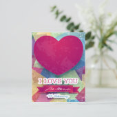 Ich Liebe dich Postkarte (Stehend Vorderseite)