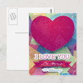 Ich Liebe dich Postkarte (Vorne/Hinten)