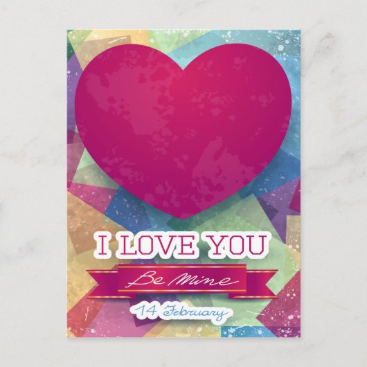 Ich Liebe dich Postkarte (Vorderseite)