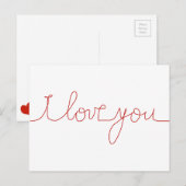 Ich Liebe dich Postkarte (Vorne/Hinten)