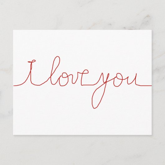 Ich Liebe dich Postkarte (Vorderseite)