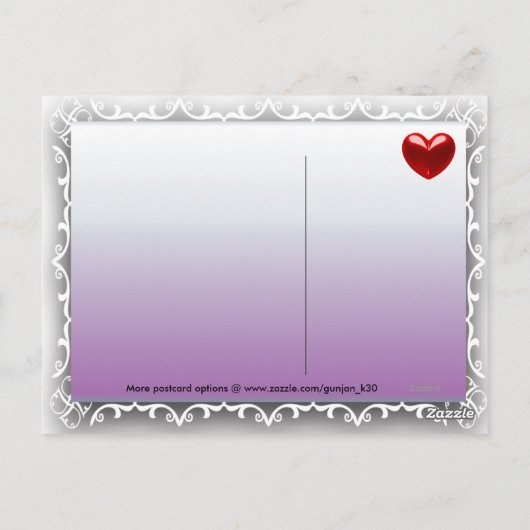 ICH LIEBE DICH POSTKARTE (Rückseite)