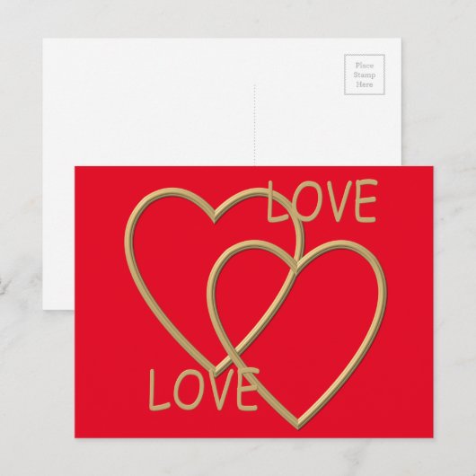 Ich Liebe dich Postkarte (Vorne/Hinten)