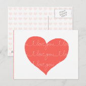 Ich Liebe dich. Postkarte (Vorne/Hinten)