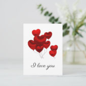 Ich liebe Dich Postkarte (Stehend Vorderseite)