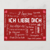 Ich liebe dich! postkarte (Vorderseite)