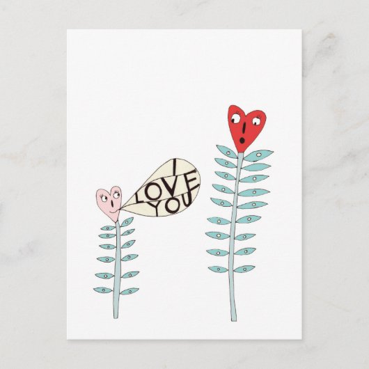 ICH LIEBE DICH POSTKARTE (Vorderseite)