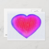 Ich liebe Dich Postkarte (Vorne/Hinten)