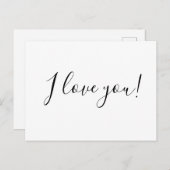 Ich Liebe dich Postkarte (Vorne/Hinten)