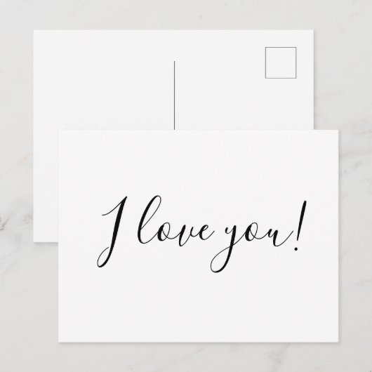 Ich Liebe dich Postkarte (Vorne/Hinten)