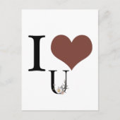 ICH LIEBE DICH POSTKARTE (Vorderseite)