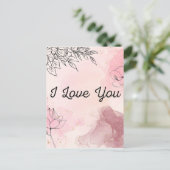 Ich liebe dich Postkarte (Stehend Vorderseite)