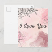 Ich liebe dich Postkarte (Vorne/Hinten)