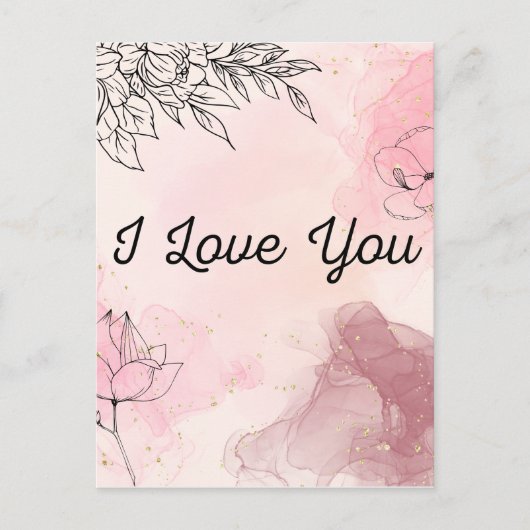 Ich liebe dich Postkarte (Vorderseite)