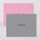 ICH LIEBE DICH POSTKARTE (Vorne/Hinten)