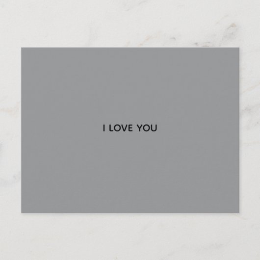 ICH LIEBE DICH POSTKARTE (Vorderseite)