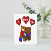 ICH LIEBE DICH POSTKARTE (Stehend Vorderseite)