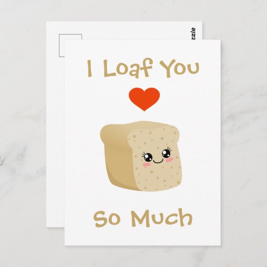 Ich liebe dich postkarte (Vorne/Hinten)