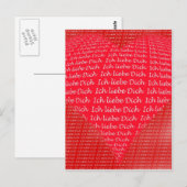 Ich liebe Dich Postkarte (Vorne/Hinten)