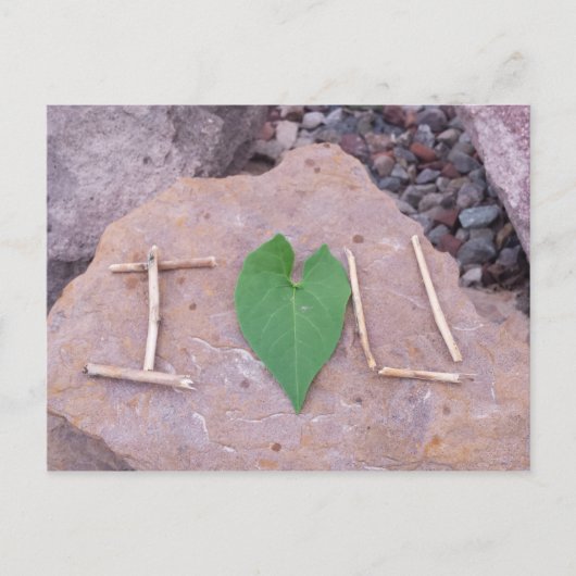 Ich Liebe dich Postkarte (Vorderseite)