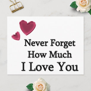 Ich liebe dich postkarte