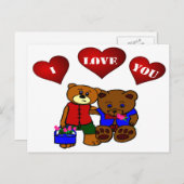 ICH LIEBE DICH POSTKARTE (Vorne/Hinten)
