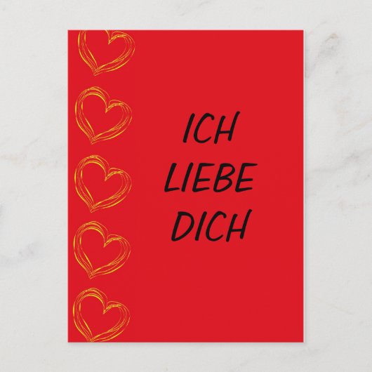 Ich Liebe Dich - Postkarte (Vorderseite)