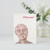Ich Liebe dich! Postkarte (Stehend Vorderseite)