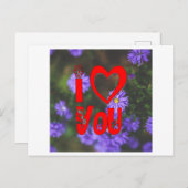 Ich Liebe dich Postkarte (Vorne/Hinten)