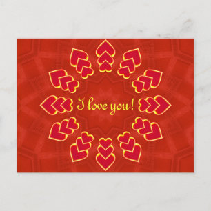 Ich Liebe dich! -Postkarte Postkarte