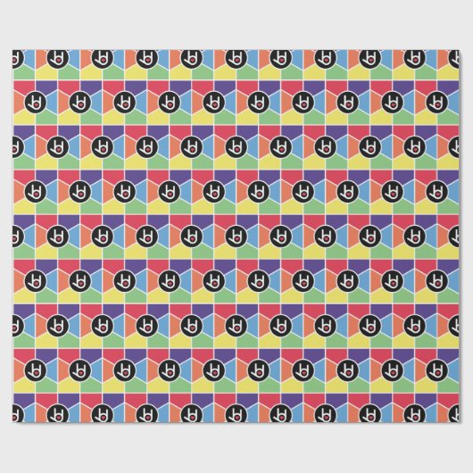 Ich Liebe dich, Rainbow Wrapping Paper Geschenkpapier (Flach)