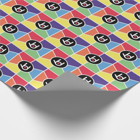 Ich Liebe dich, Rainbow Wrapping Paper Geschenkpapier (Ecke)