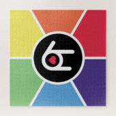 Ich Liebe dich, Regenbogen Puzzle (Horizontal)