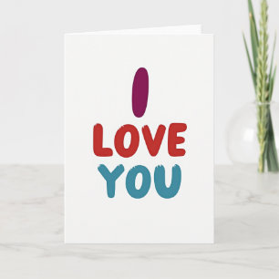 Ich liebe dich Romantische Karte