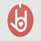 Ich Liebe dich, Rot. Ornament (Vorderseite)