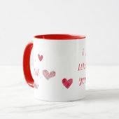 ICH LIEBE DICH ROTER BECHER TASSE (Vorderseite Links)