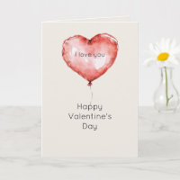 Ich liebe dich roter Herzballon Valentinstag