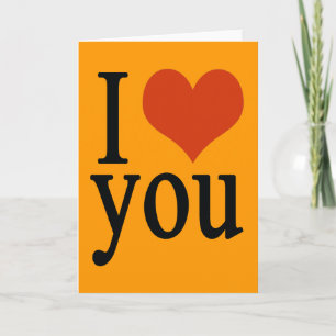 Ich liebe dich 'rotes Herz' Karte
