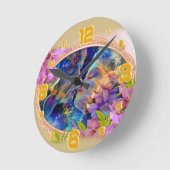 Ich Liebe dich Runde Wanduhr (Winkel)