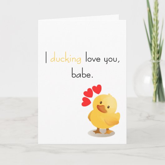 "Ich liebe dich, Schatz" Valentinstag Karte (Vorderseite)