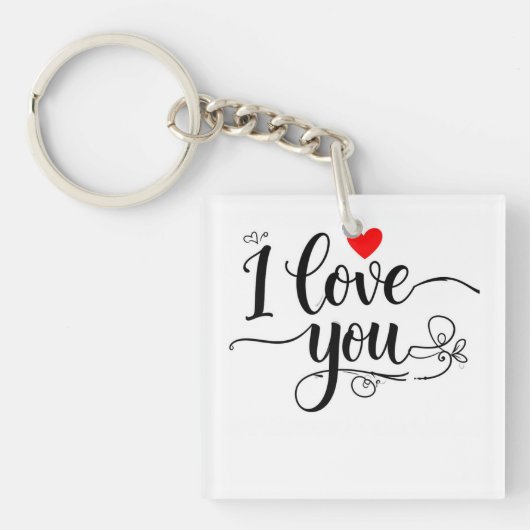 Ich liebe dich schlüsselanhänger (Vorderseite)