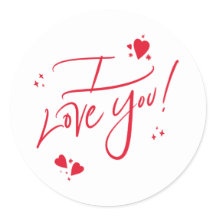 Ich liebe Dich Schrift Rot Handgeschriebene Typogr