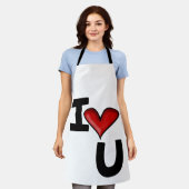 ich liebe dich schürze (Getragen)