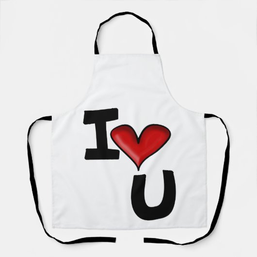 ich liebe dich schürze (Vorderseite)